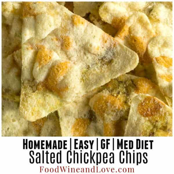 Easy Salted Chickpea Chips