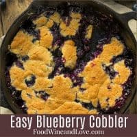 Easy Homemade Blueberry Cobbler