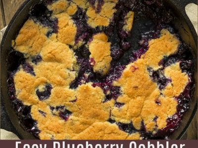 Easy Homemade Blueberry Cobbler
