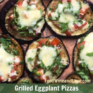 Grilled Eggplant Pizzas