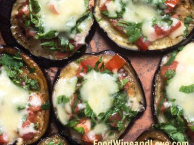 Grilled Eggplant Pizzas