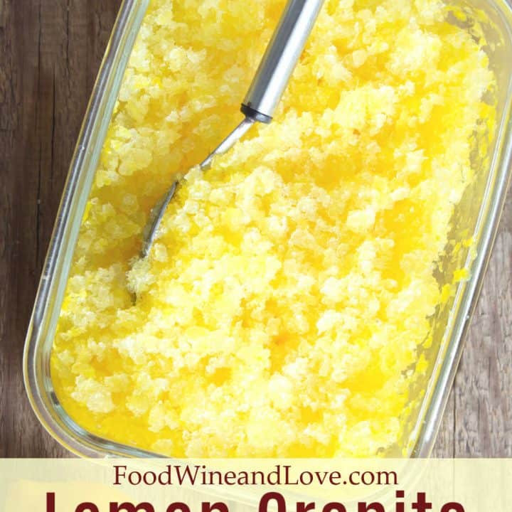 Easy and Delicious Lemon Granita