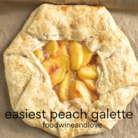 Easiest Peach Galette