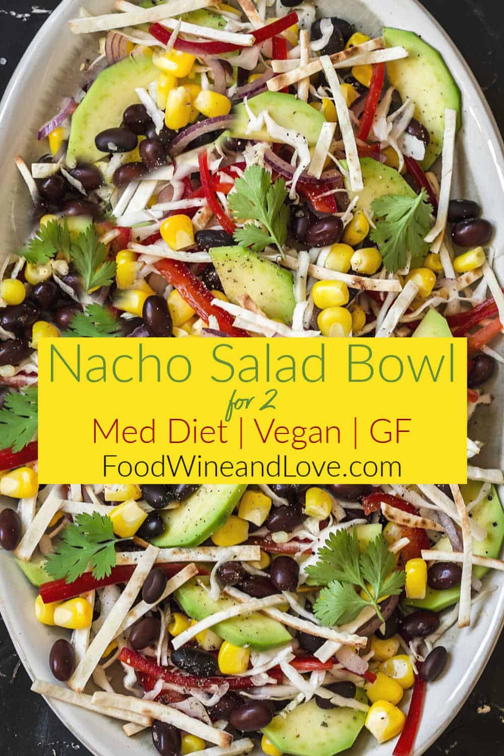 Easy Nacho Salad Bowl for Two