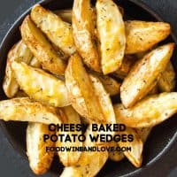 Cheesy Baked Potato Wedges