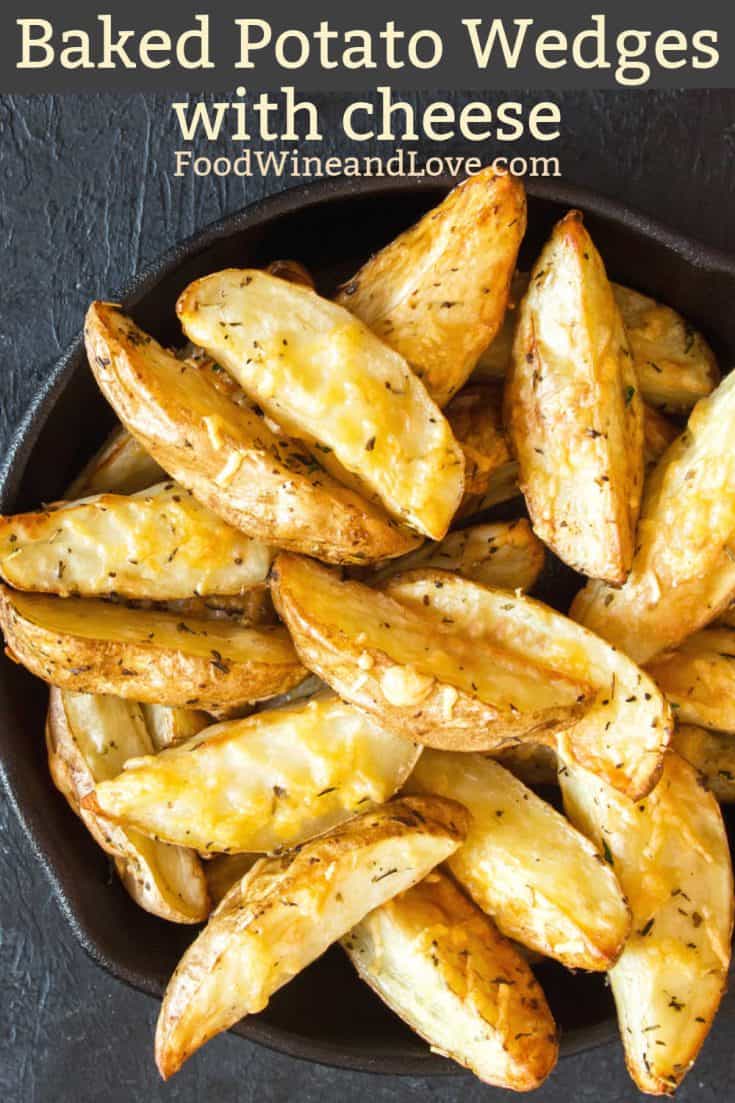 Cheesy Baked Potato Wedges Food Wine and Love