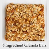 6 Ingredient Granola Bars