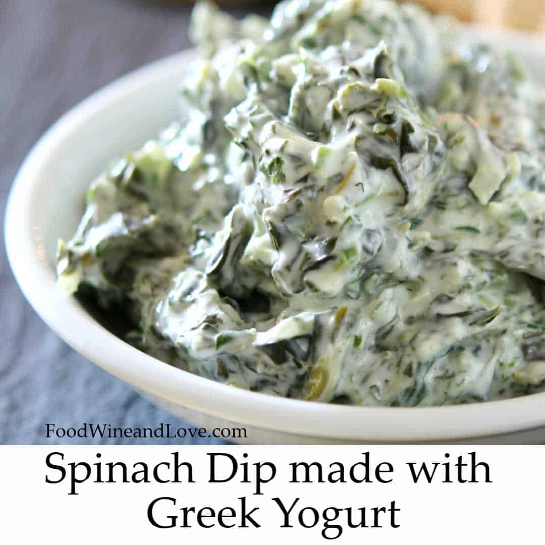 Spinach Dip Made With Greek Yogurt