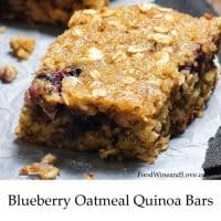 Blueberry Oatmeal Quinoa Bars