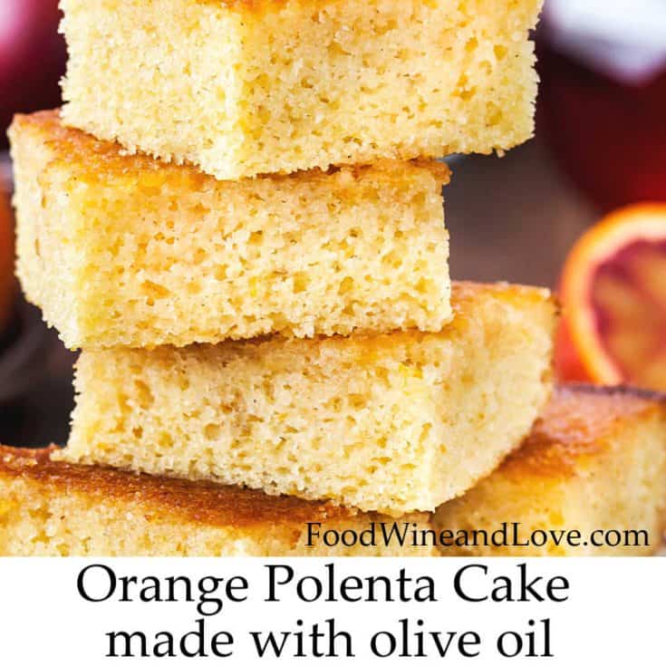 Orange Polenta Cake Made With Olive Oil