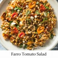 Easy Farro Tomato Salad