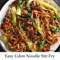 Vegan Udon Noodle Stir Fry