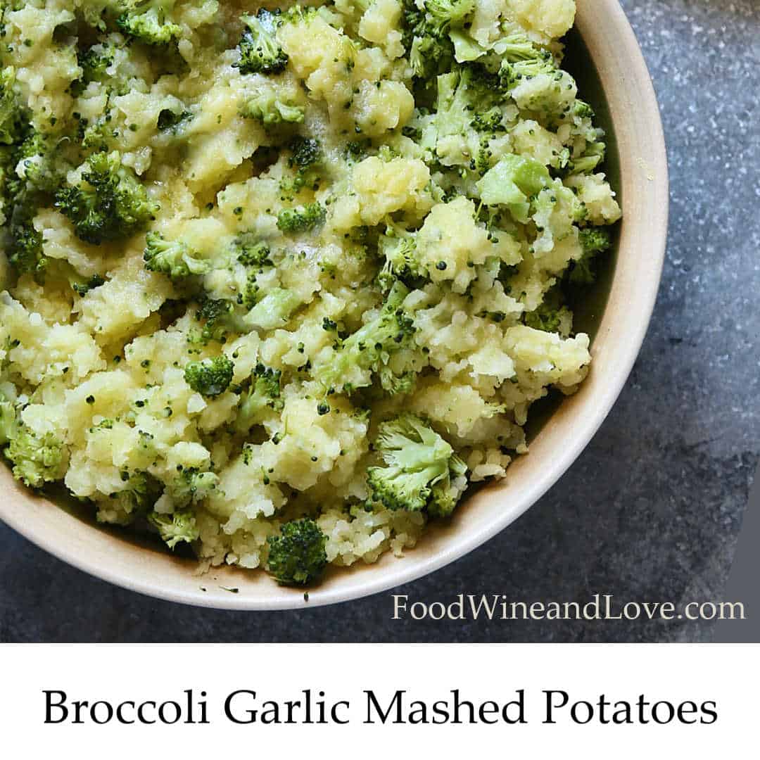 Broccoli Garlic Mashed Potatoes