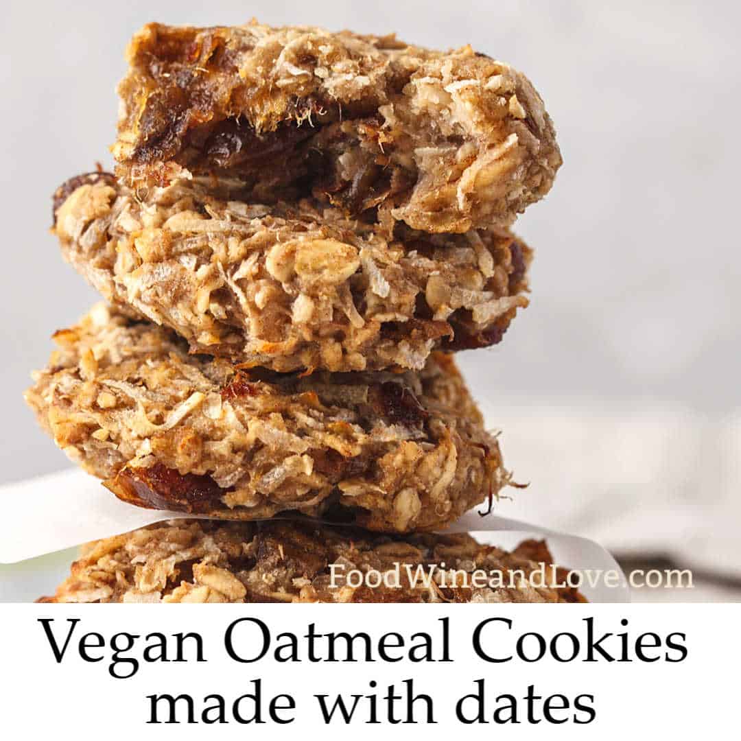 Vegan Oatmeal Date Cookies