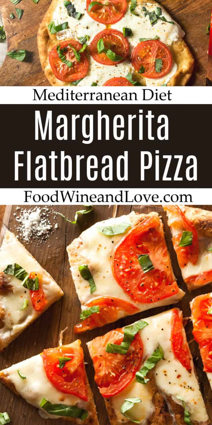 Margherita Flatbread Pizza Food Wine and Love