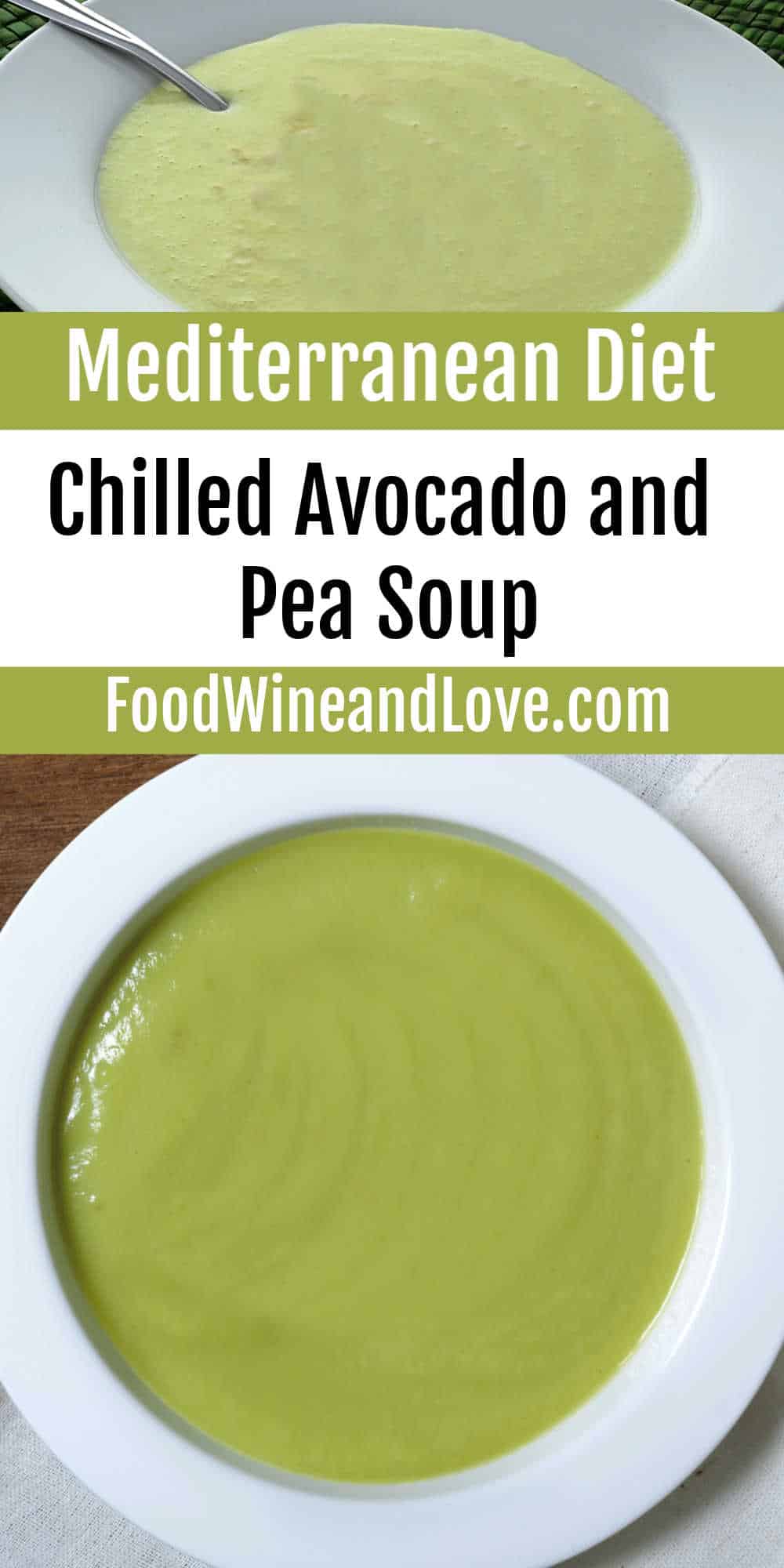 Chilled Avocado and Pea Soup