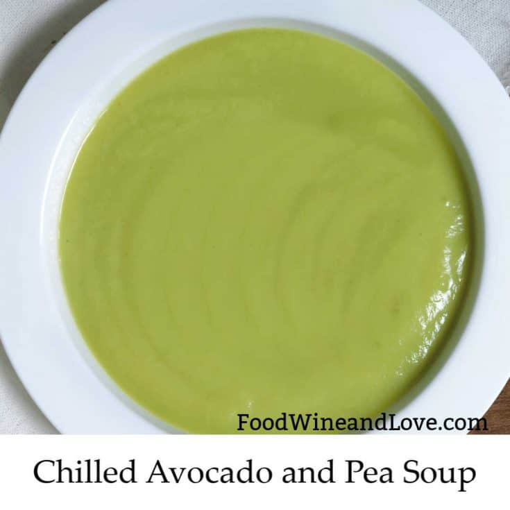Chilled Avocado and Pea Soup