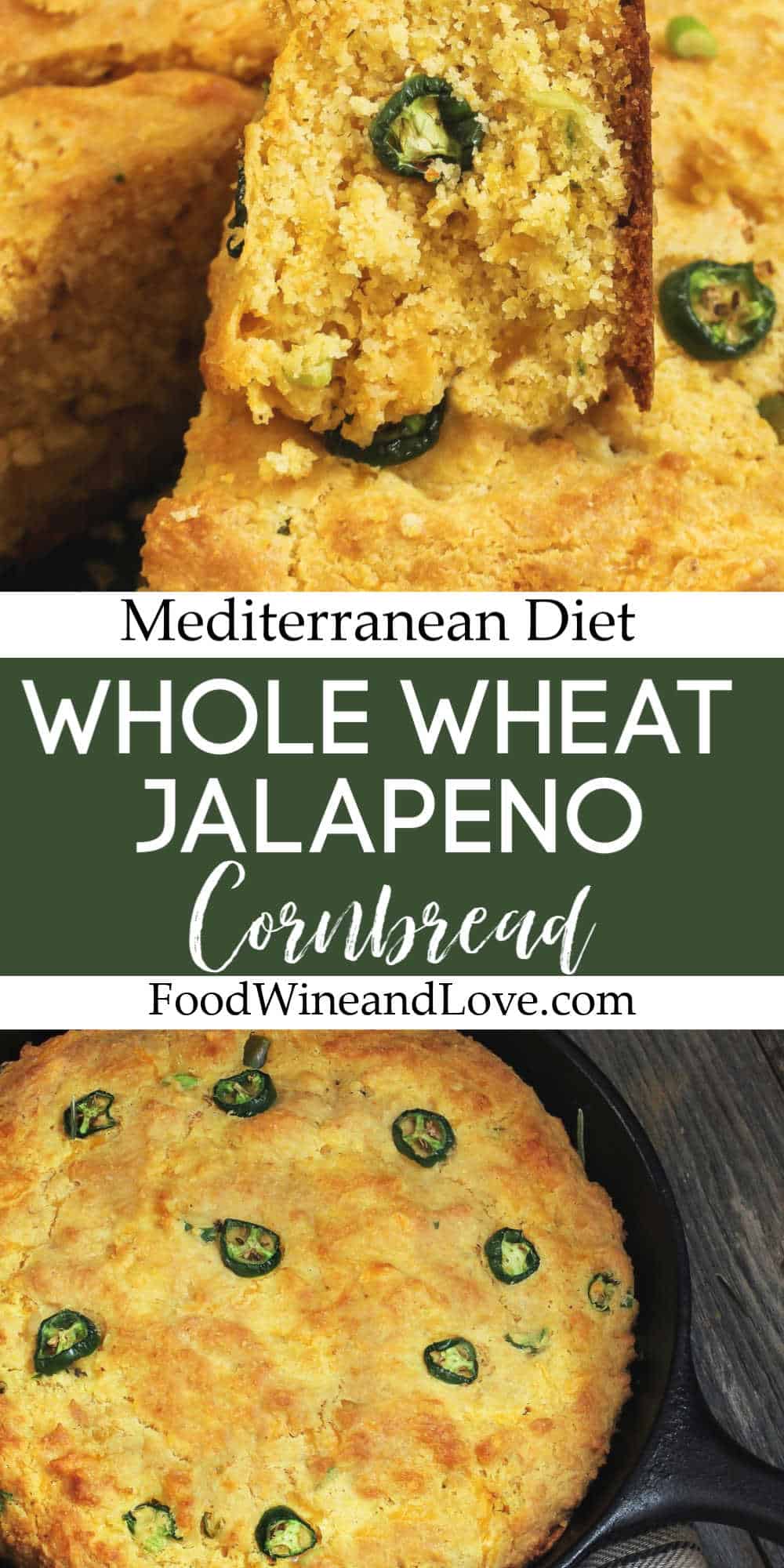 Whole Wheat Jalapeno Cornbread