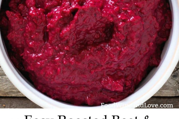 Easy Beet and Cashew Dip