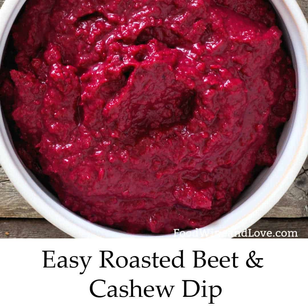 Easy Beet and Cashew Dip