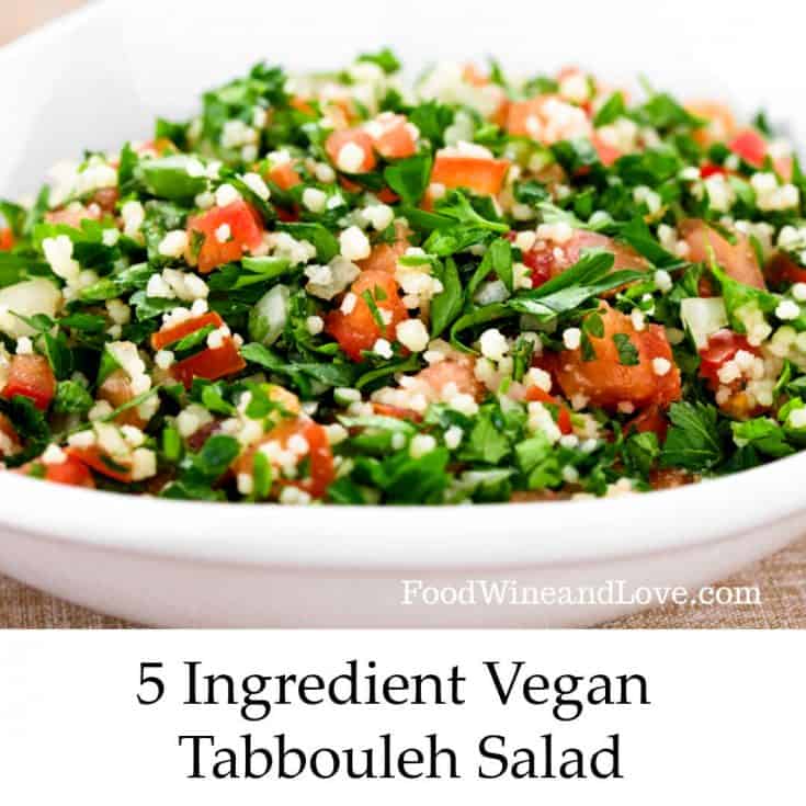 5 Ingredient Vegan Tabbouleh Salad