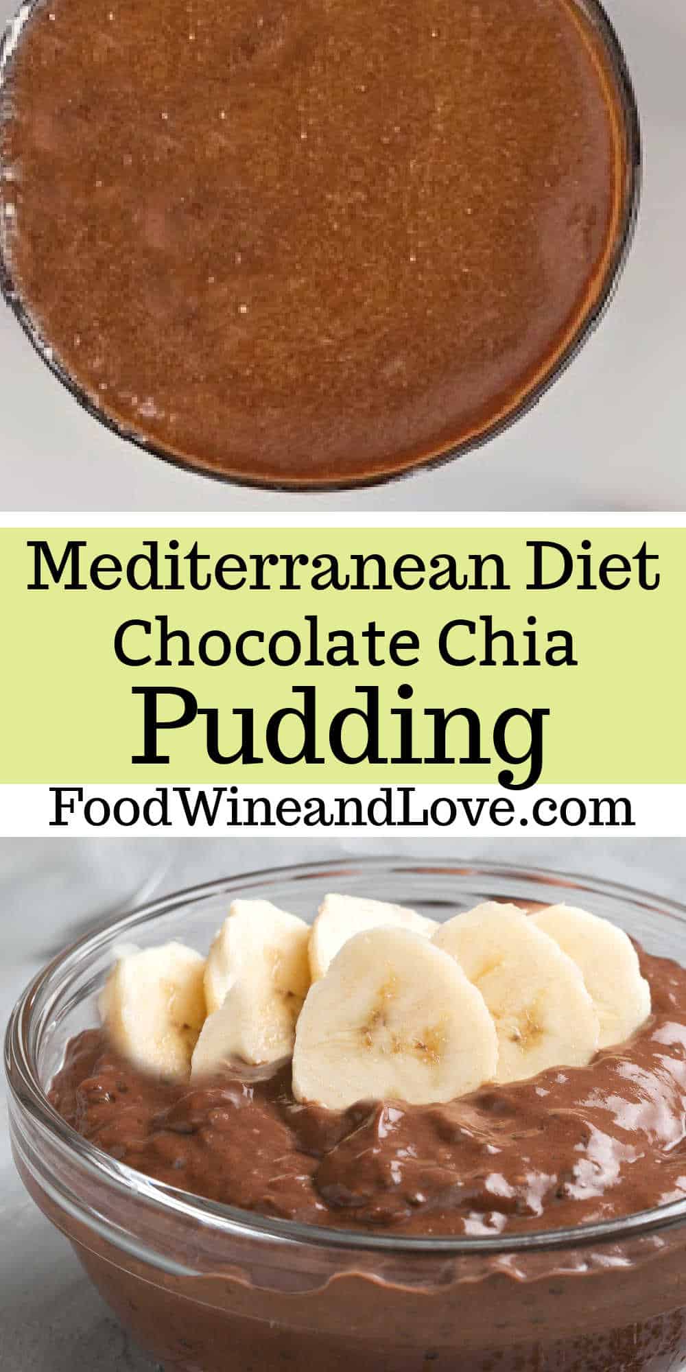 Mediterranean Diet Chocolate Chia Pudding