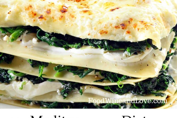 Mediterranean Diet Spinach Lasagna