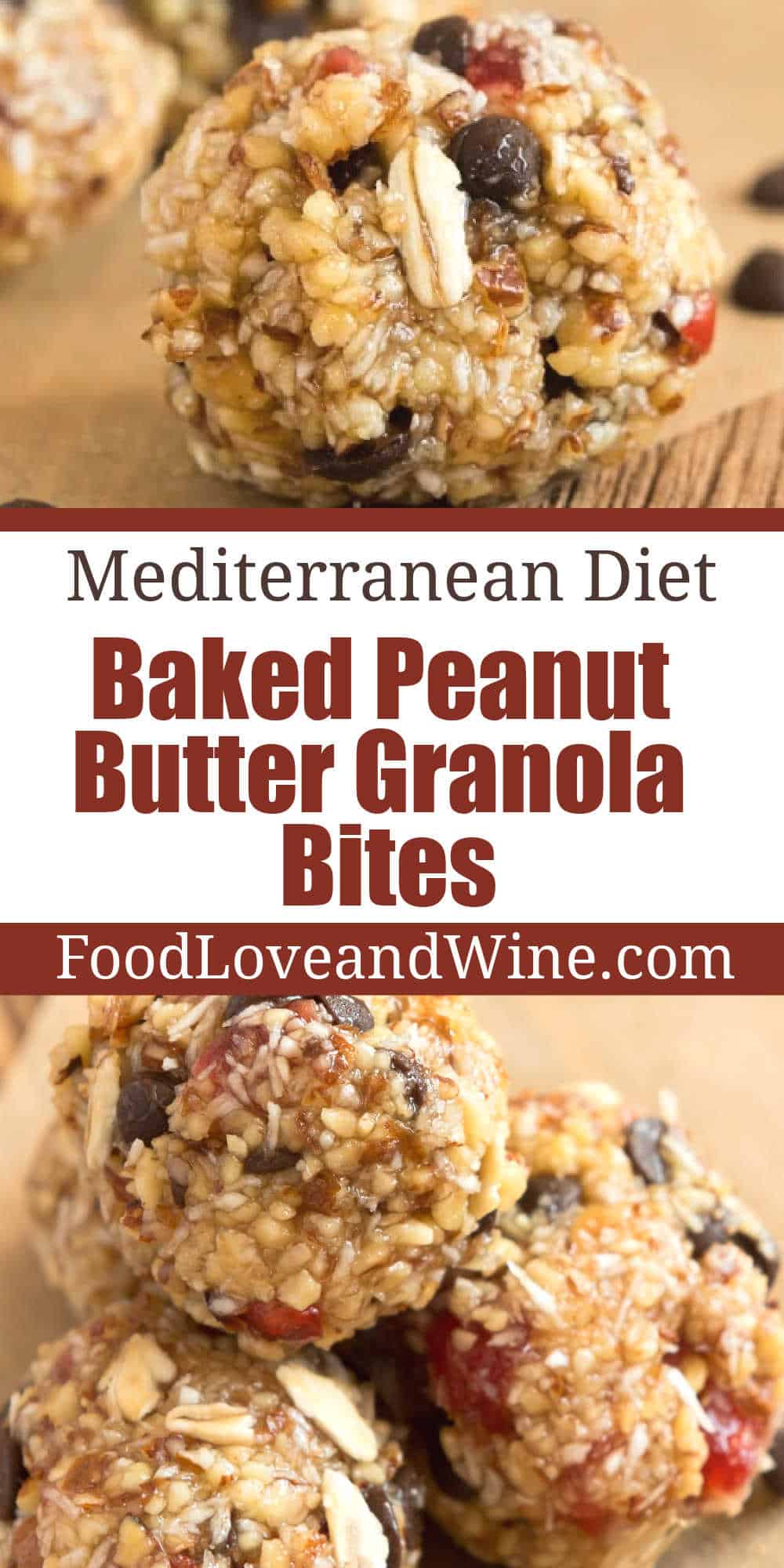Baked Peanut Butter Granola Bites