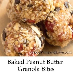 Baked Peanut Butter Granola Bites