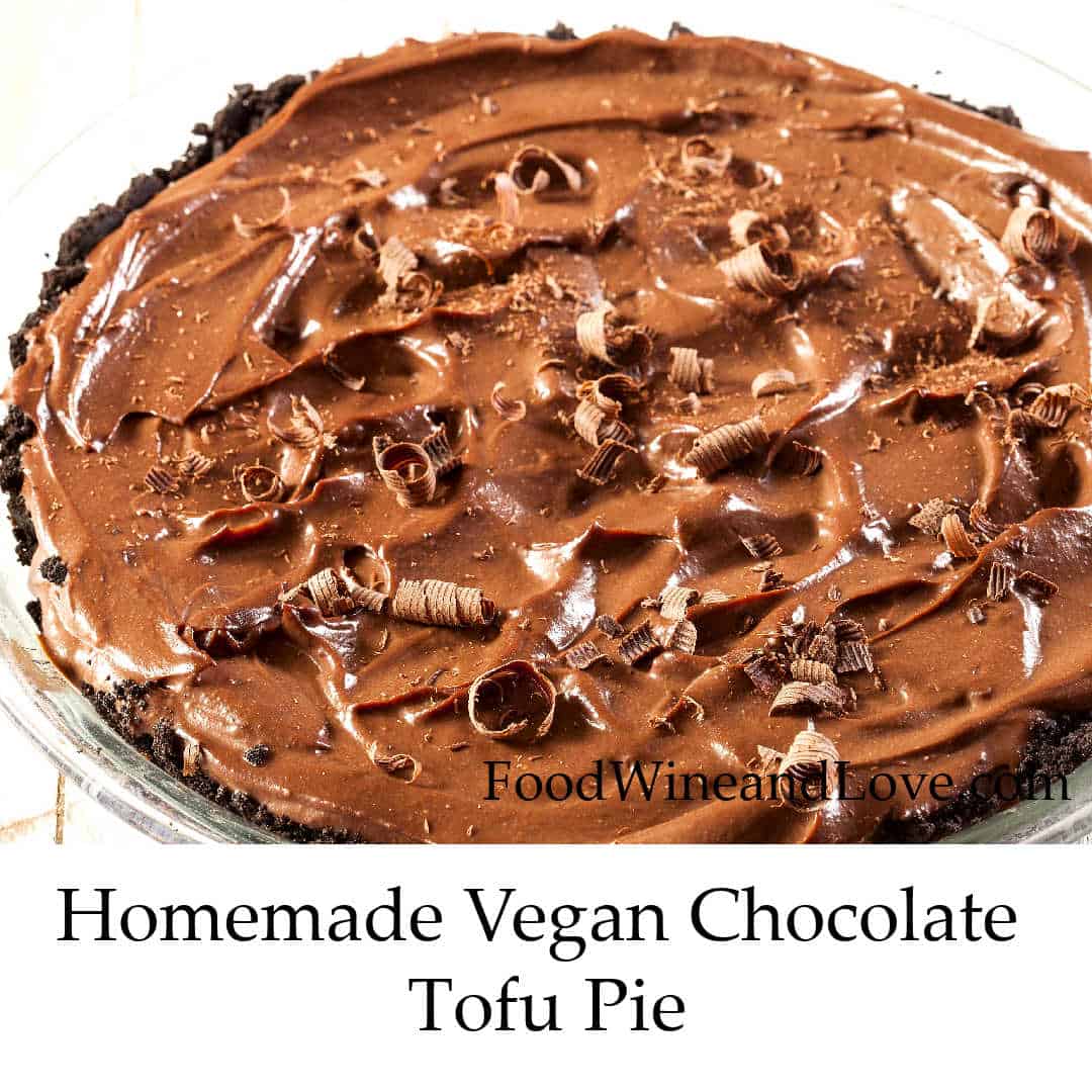 Homemade Vegan Chocolate Tofu Pie