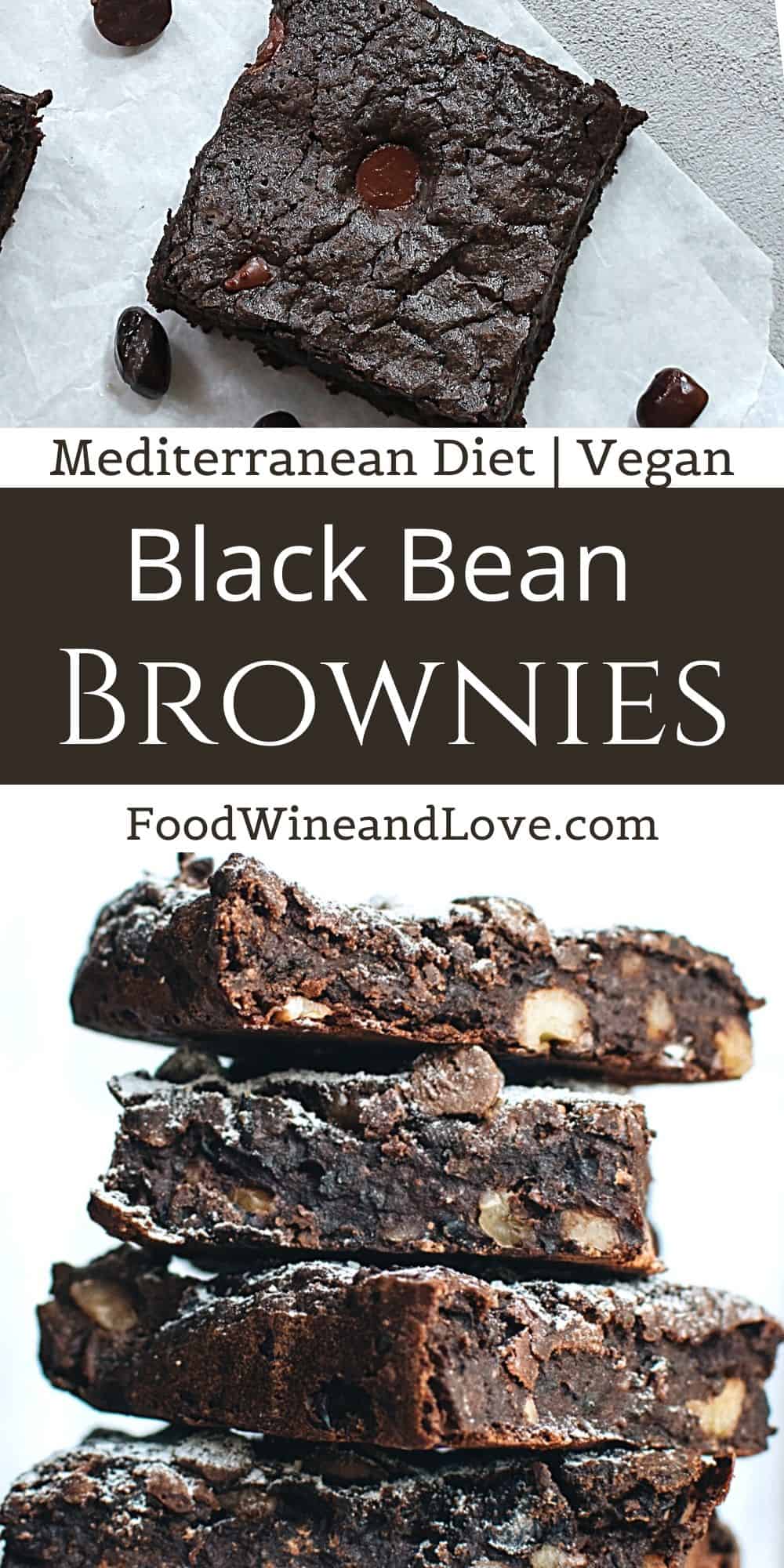 Mediterranean Diet Black Bean Brownies 