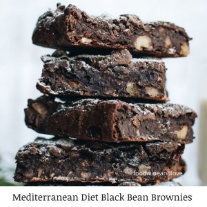 Mediterranean Diet Black Bean Brownies