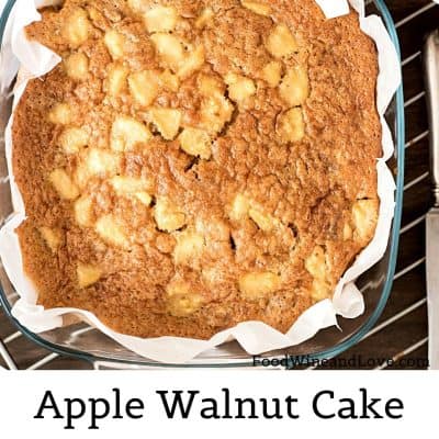 Mediterranean Diet Apple and Walnut Cake