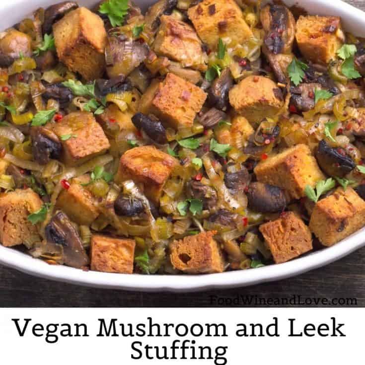 Low Fat Vegan Mushroom Stuffing