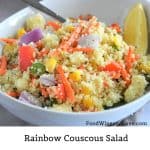 Mediterranean Diet Rainbow Couscous Salad
