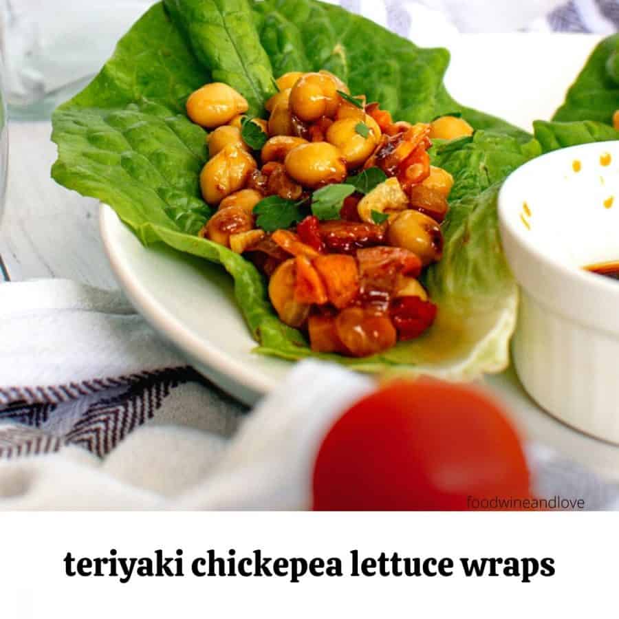 Teriyaki Chickpea Lettuce Wraps