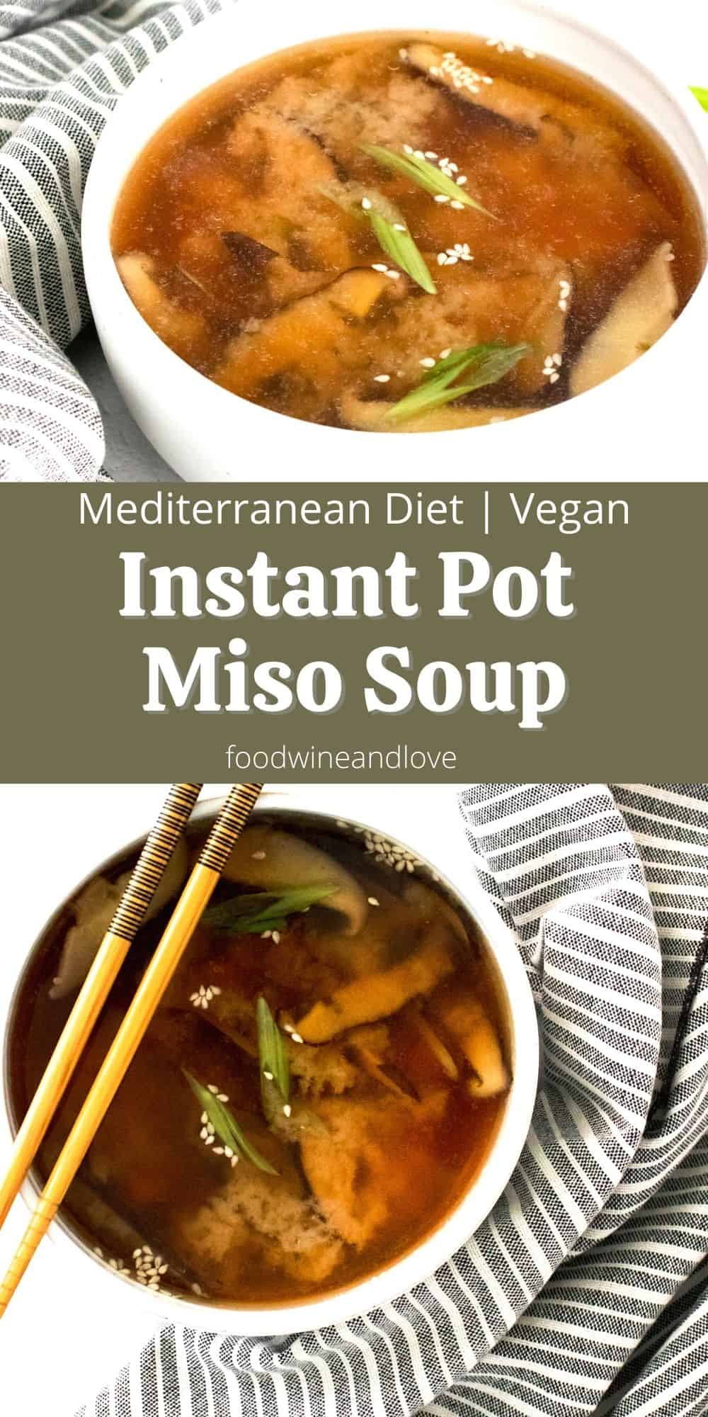 Instant Pot Miso Soup foodwineandlove.com