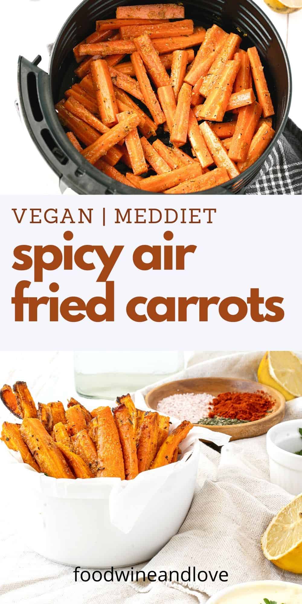 Spicy Air Fried Carrots