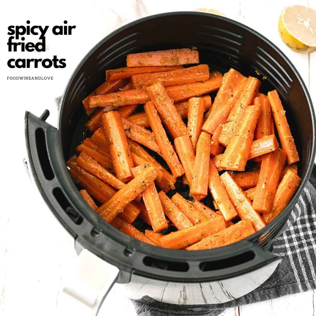 Spicy Air Fried Carrots