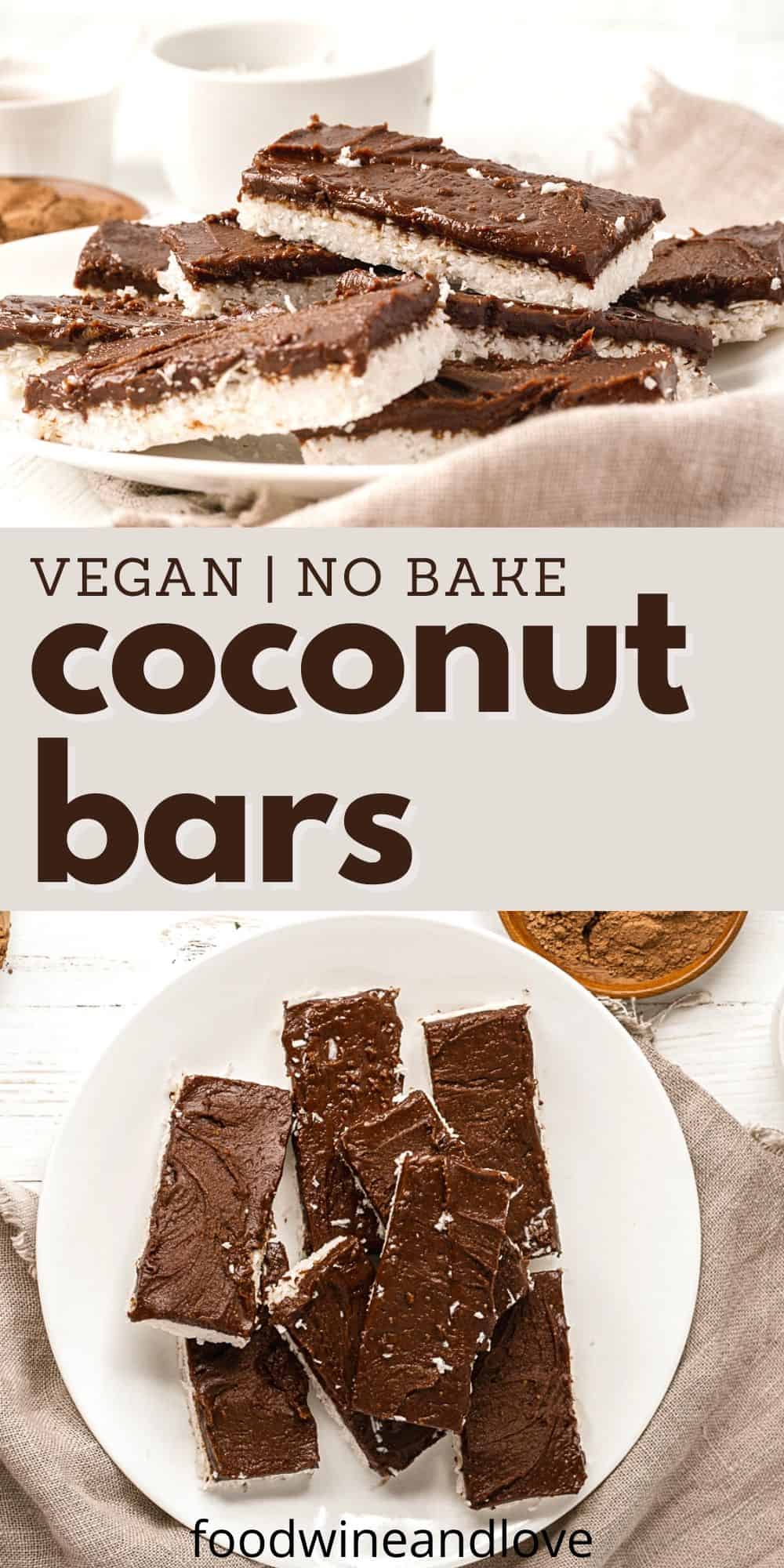 No Bake Vegan Coconut Bars