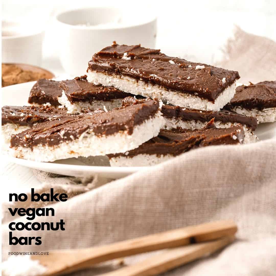 No Bake Vegan Coconut Bars