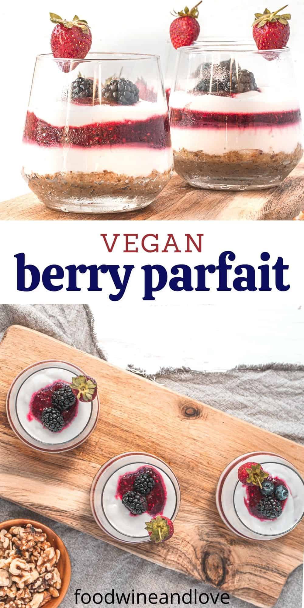 Vegan Yogurt Berry Parfait
