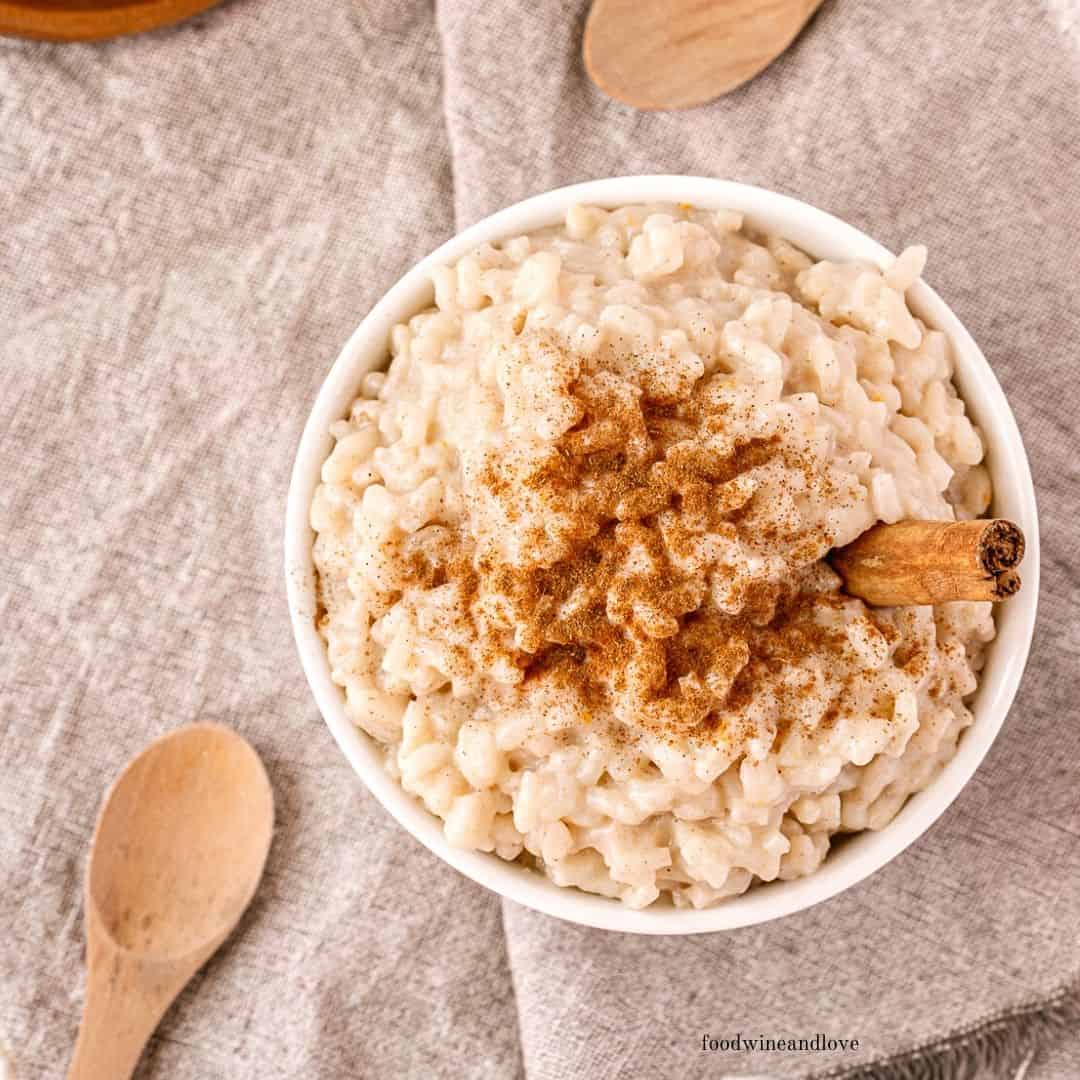 Easy Dairy Free Rice Pudding