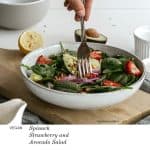 Spinach Strawberry and Avocado Salad