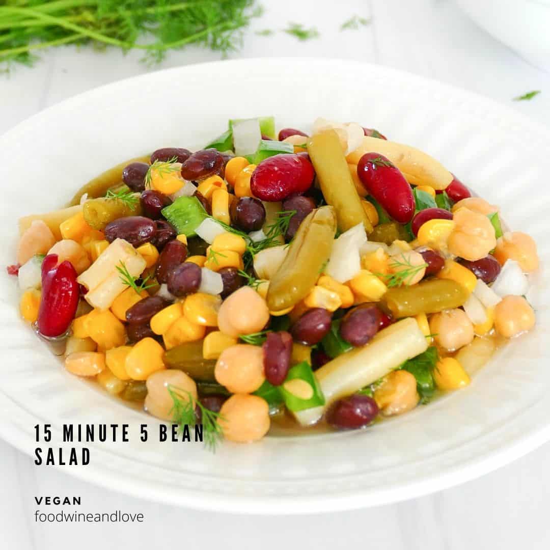 15 Minute 5 Bean Salad
