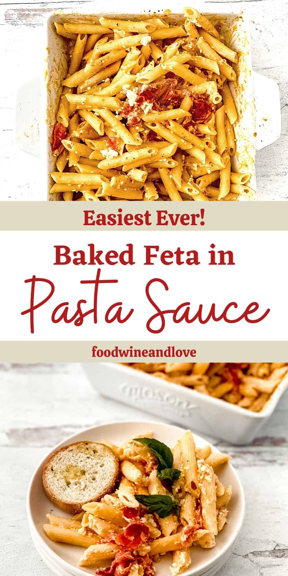 Baked Pasta in Feta Sauce