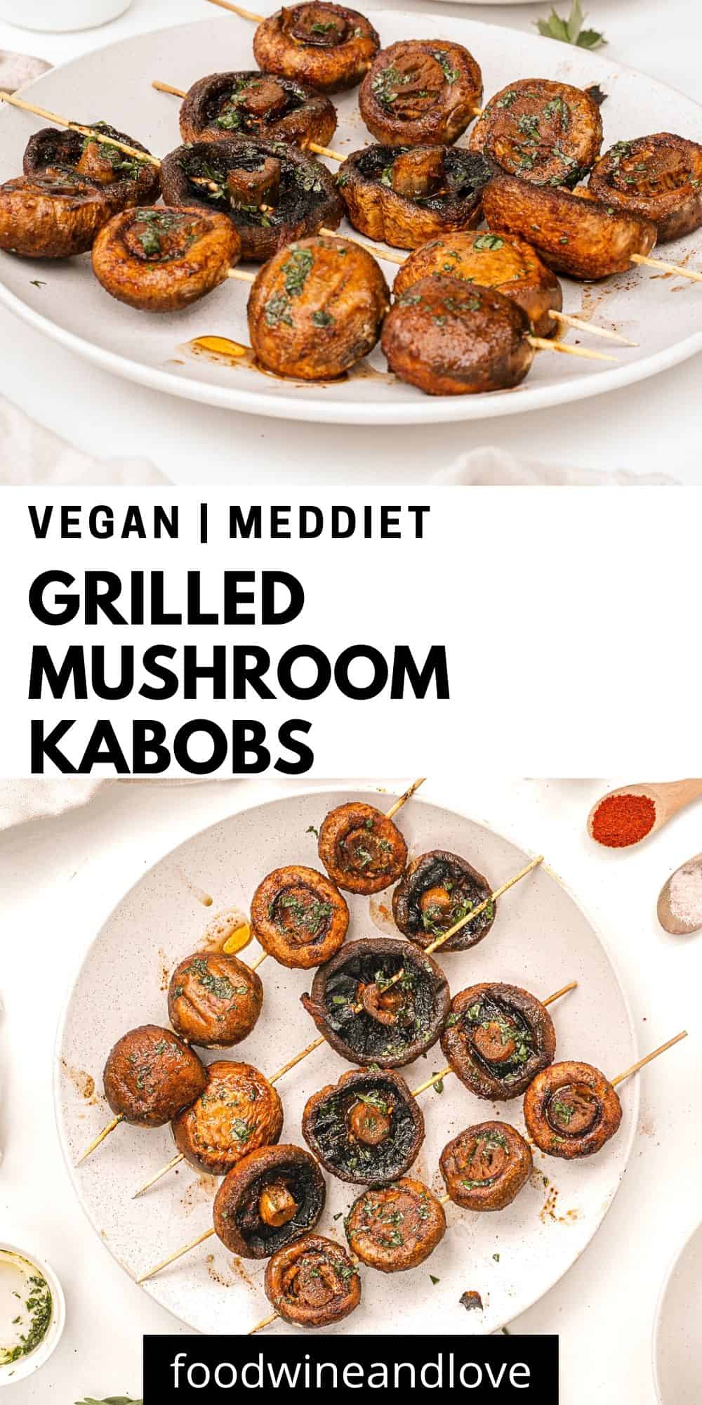 Easy Grilled Mushroom Skewers