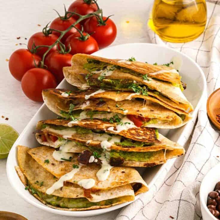 Vegetarian Guacamole Quesadilla Food Wine and Love