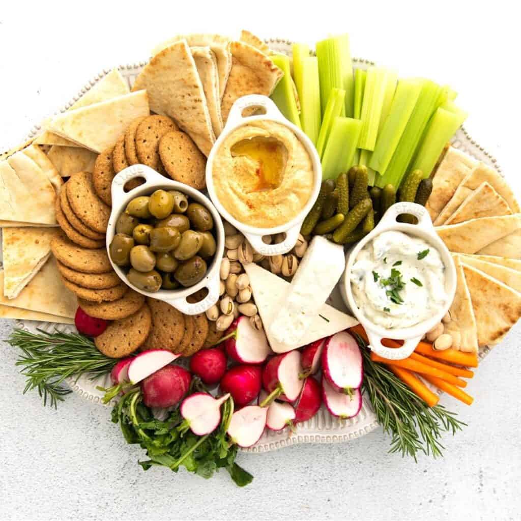 How to Make a Vegetarian Mezze Board - Food Wine and Love