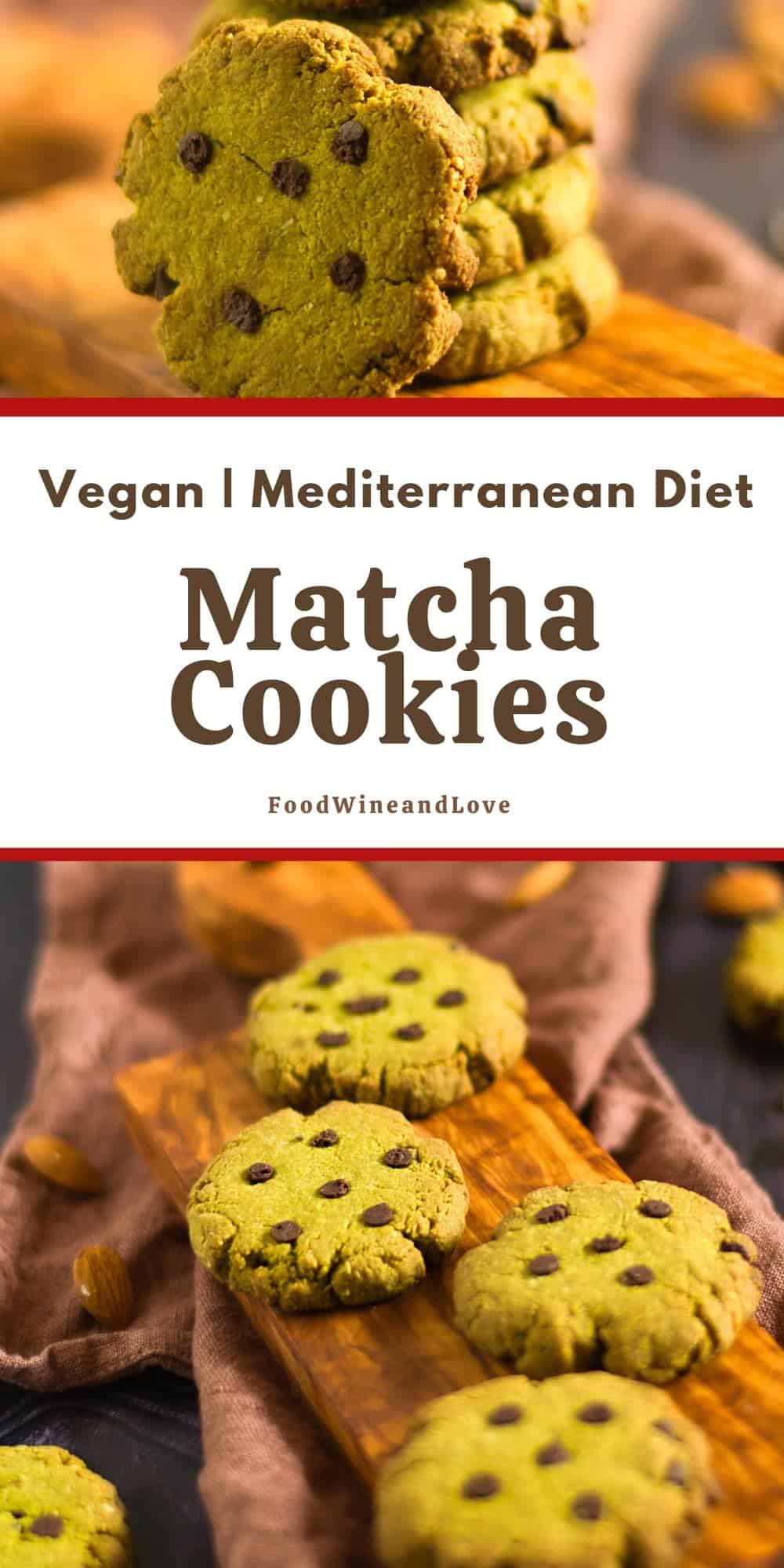 Mediterranean Diet Vegan Matcha Cookies